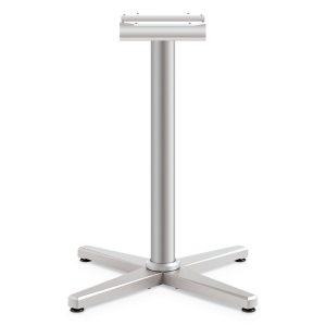 Arrange X-Leg Base for 30" to 36" Tops, 25.59w x 27.88h, Silver