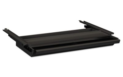 Center Drawer with Core Removable Locks, Metal, 24.75w x 14.75d x 3h, Charcoal