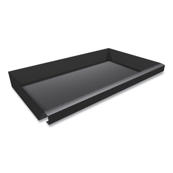 Center Drawer with Core Removable Locks, Metal, 24.75w x 14.75d x 3h, Charcoal - Image 3