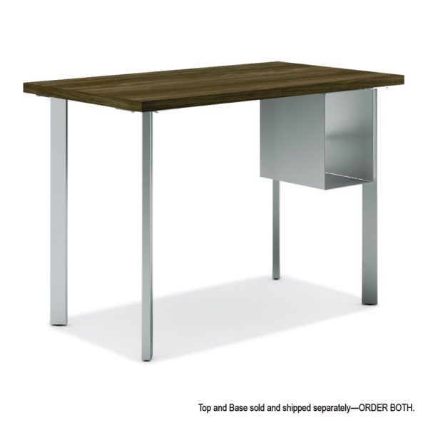Coze Writing Desk Post Legs with U-Storage Compartment, 5.75" x 28", Silver, 4 Legs/Set - Image 4