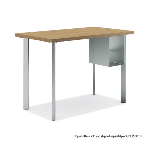 Coze Writing Desk Post Legs with U-Storage Compartment, 5.75" x 28", Silver, 4 Legs/Set - Image 3