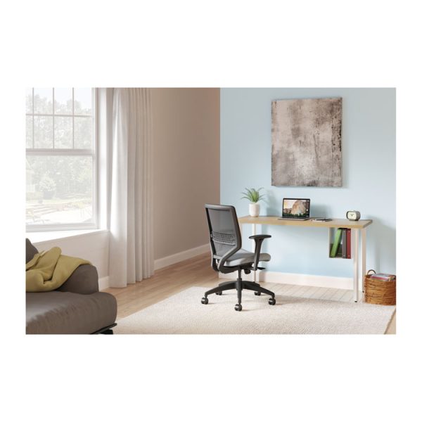Coze Writing Desk Worksurface, Rectangular, 42" x 24", Natural Recon - Image 4