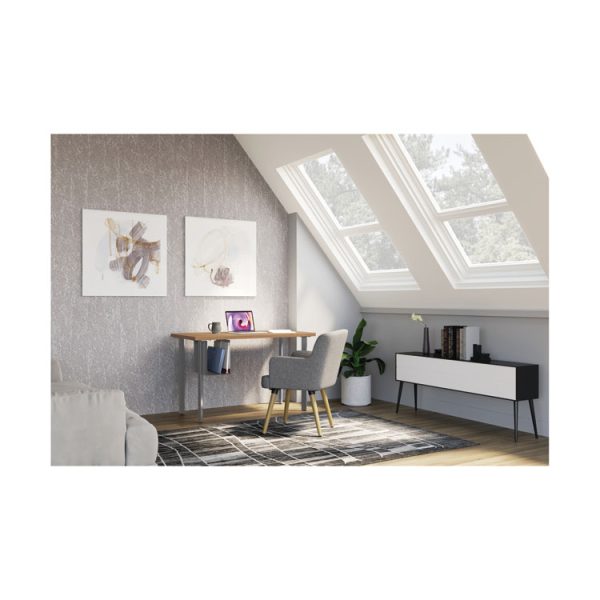 Coze Writing Desk Worksurface, Rectangular, 42" x 24", Natural Recon - Image 3