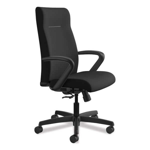 Ignition Series Executive High-Back Chair, Supports Up To 300 Lb, 17" To 21" Seat Height, Black - Image 2