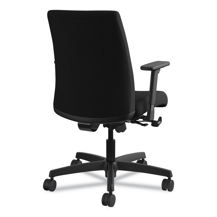 Ignition Series Fabric Low-Back Task Chair, Supports Up To 300 Lb, 17" To 21.5" Seat Height, Black - Image 5