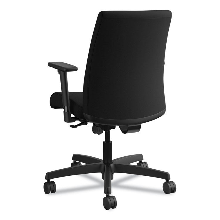 Ignition Series Fabric Low-Back Task Chair, Supports Up To 300 Lb, 17" To 21.5" Seat Height, Black - Image 7