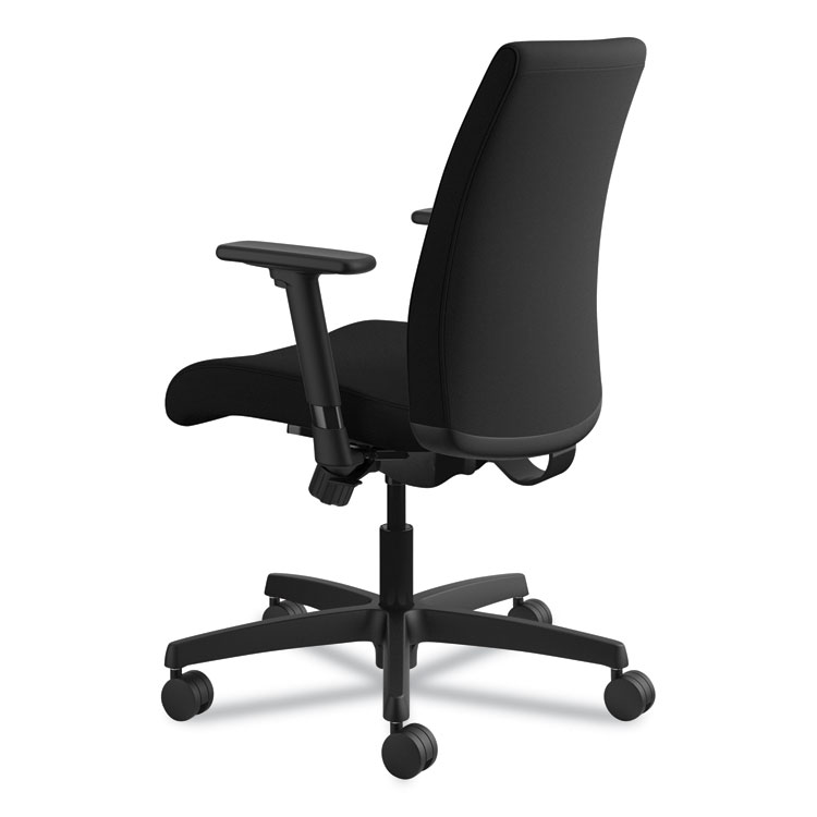Ignition Series Fabric Low-Back Task Chair, Supports Up To 300 Lb, 17" To 21.5" Seat Height, Black - Image 8