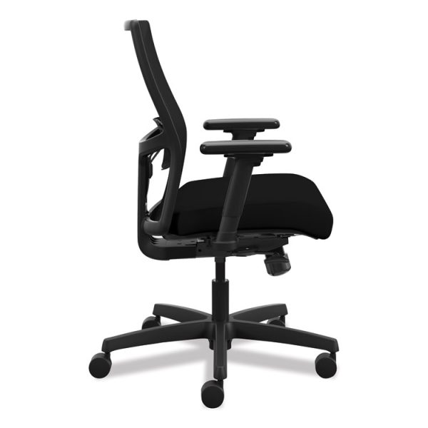 Ignition 2.0 4-Way Stretch Low-Back Mesh Task Chair, Supports Up to 300 lb, 16.75" to 21.25" Seat Height, Black - Image 3