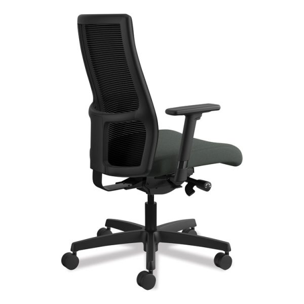 Ignition Series Mesh Mid-Back Work Chair, Supports Up To 300 Lb, 17.5" To 22" Seat Height, Iron Ore Seat, Black Back/base - Image 8