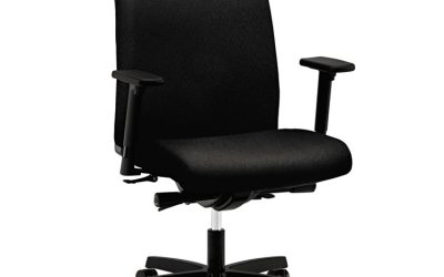 Ignition Series Mid-Back Work Chair, Supports Up To 300 Lb, 17″ To 22″ Seat Height, Black