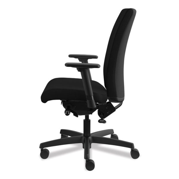 Ignition Series Mid-Back Work Chair, Supports Up To 300 Lb, 17" To 22" Seat Height, Black - Image 9