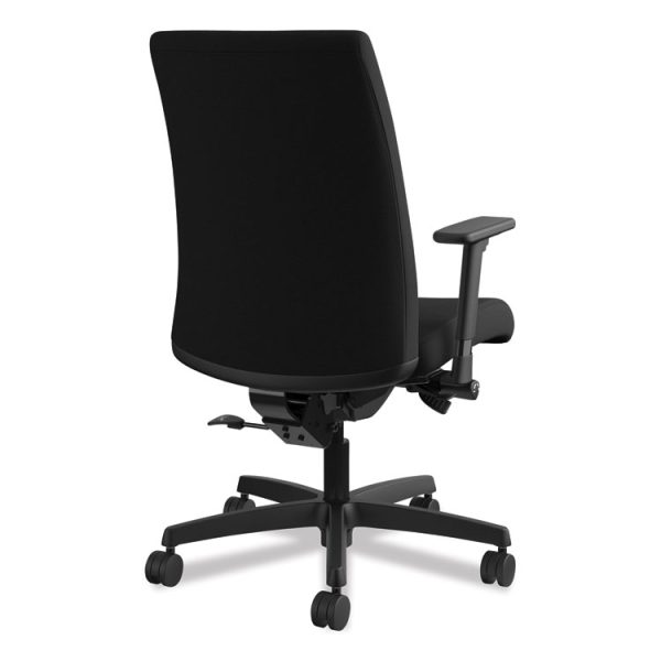 Ignition Series Mid-Back Work Chair, Supports Up To 300 Lb, 17" To 22" Seat Height, Black - Image 5
