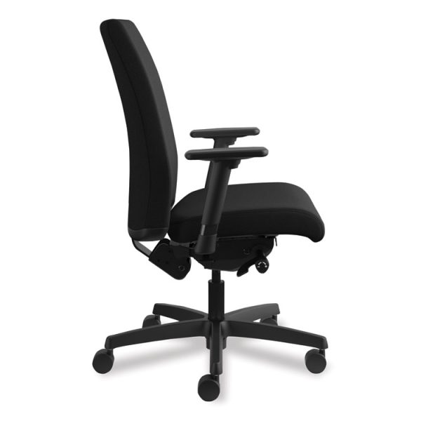 Ignition Series Mid-Back Work Chair, Supports Up To 300 Lb, 17" To 22" Seat Height, Black - Image 3