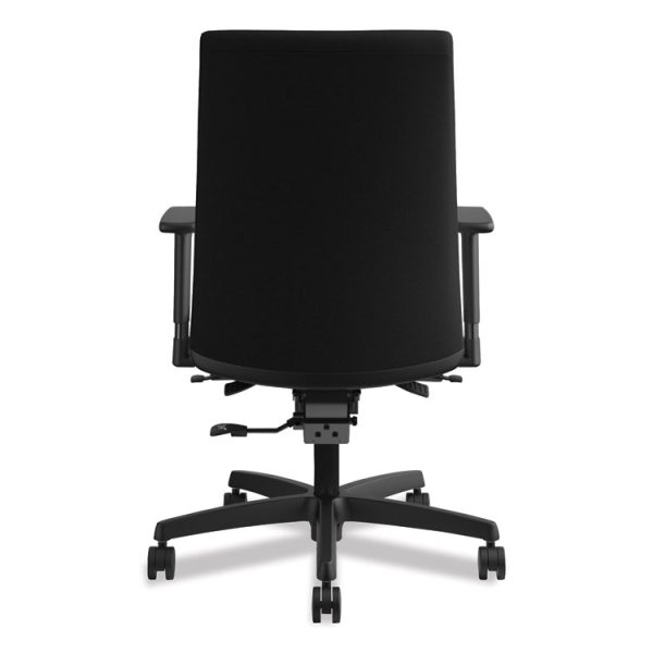 Ignition Series Mid-Back Work Chair, Supports Up To 300 Lb, 17" To 22" Seat Height, Black - Image 6