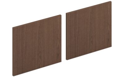 Mod Laminate Doors for 72″W Mod Desk Hutch, 17.86 x 14.82, Sepia Walnut  2/Carton