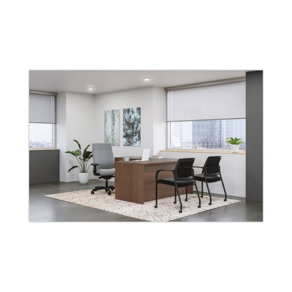 Mod Desk Shell, 72" x 30" x 29", Sepia Walnut, 2/Carton - Image 2