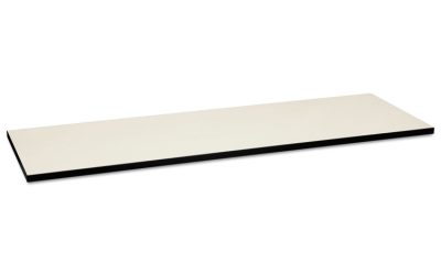 Huddle Multipurpose Rectangular Top, 72w X 24d, Silver Mesh/black