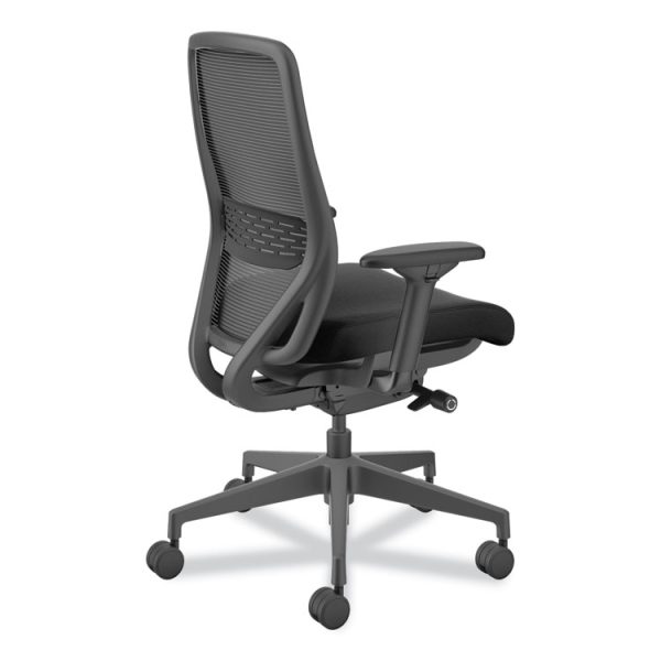Nucleus Series Recharge Task Chair, Supports Up to 300 lb, 16.63 to 21.13 Seat Height, Black Seat/Back, Black Base - Image 4