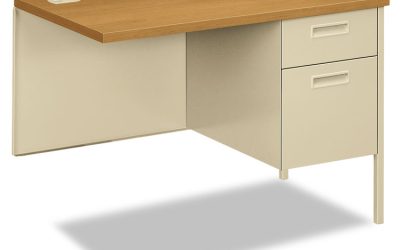 Metro Classic Series Workstation Return, Right, 42w x 24d x 29.5h, Harvest/Putty