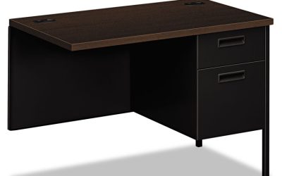 Metro Classic Series Workstation Return, Right, 42w x 24d x 29.5h, Mocha/Black