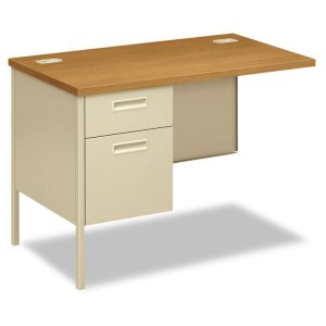 Metro Classic Series Workstation Return, Left, 42w x 24d x 29.5h, Harvest/Putty