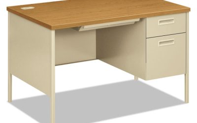 Metro Classic Series Right Pedestal Desk, 48″ X 30″ X 29.5″, Harvest/putty