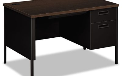 Metro Classic Series Right Pedestal Desk, 48″ X 30″ X 29.5″, Mocha/black