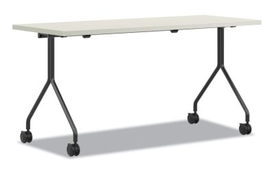 Between Nested Multipurpose Tables, Rectangular, 60w x 24d x 29h, Silver Mesh/Loft