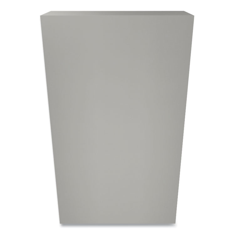 Metal Bookcase, Four-Shelf, 34.5w x 12.63d x 59h, Light Gray - Image 4