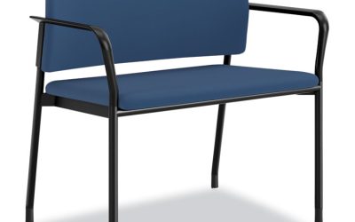 Accommodate Series Bariatric Chair with Arms, 33.5″ x 21.5″ x 32.5″, Elysian Seat, Elysian Back, Charblack Legs