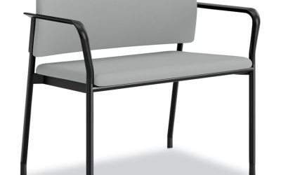 Accommodate Series Bariatric Chair with Arms, 33.5″ x 21.5″ x 32.5″, Flint Seat, Flint Back, Charblack Legs