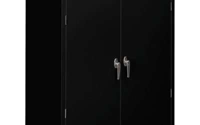 Assembled Storage Cabinet, 36w X 18d X 42h, Black