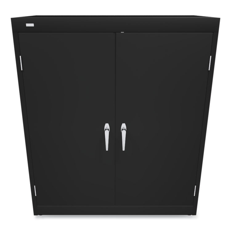 Assembled Storage Cabinet, 36w X 18d X 42h, Black - Image 2