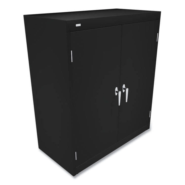 Assembled Storage Cabinet, 36w X 18d X 42h, Black - Image 3