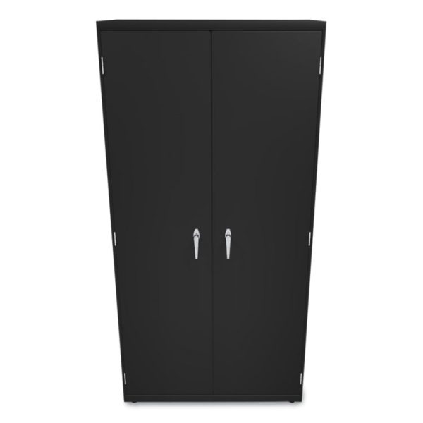 Assembled Storage Cabinet, 36w x 24.25d x 71.75h, Black - Image 2