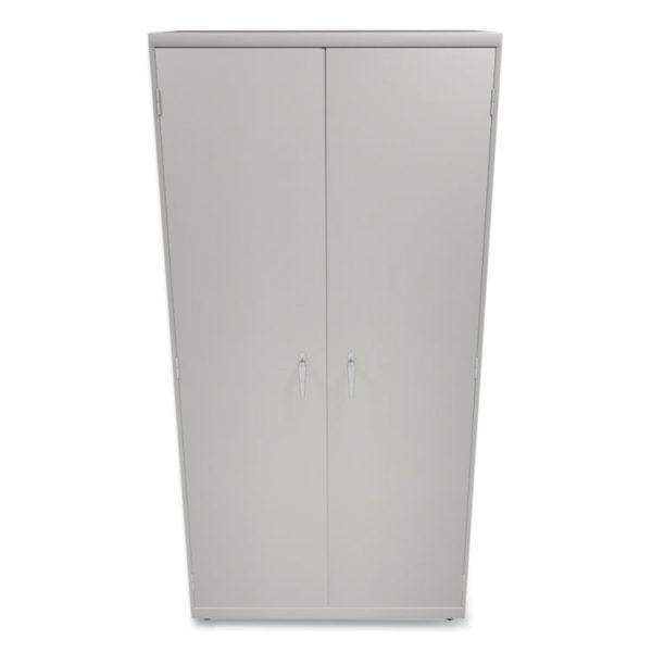 Assembled Storage Cabinet, 36w x 24.25d x 71.75h, Light Gray - Image 2