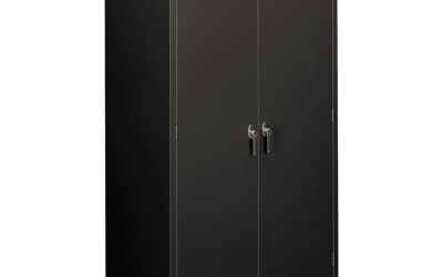 Assembled Storage Cabinet, 36w x 24.25d x 71.75, Charcoal