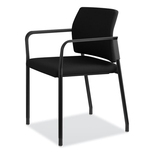 Accommodate Series Guest Chair with Arms, Fabric Upholstery, 23.25" x 22.25" x 32", Black Seat/Back, Charblack Legs, 2/Carton - Image 10