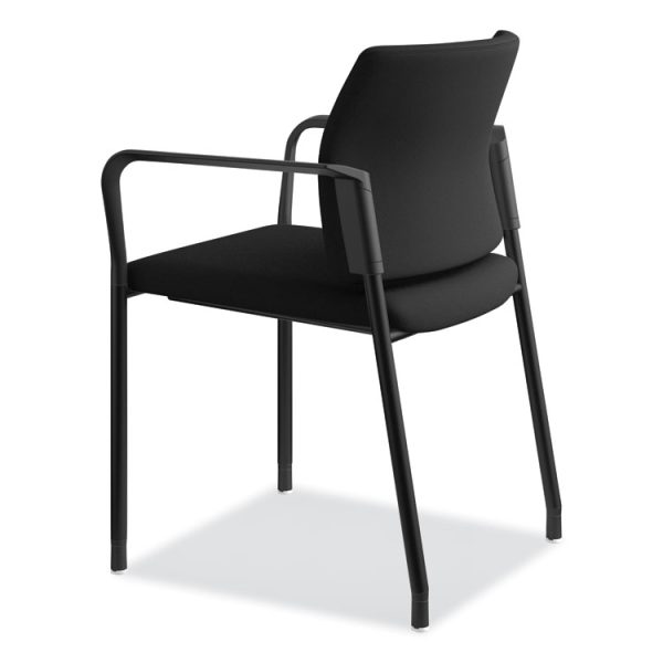 Accommodate Series Guest Chair with Arms, Fabric Upholstery, 23.25" x 22.25" x 32", Black Seat/Back, Charblack Legs, 2/Carton - Image 8