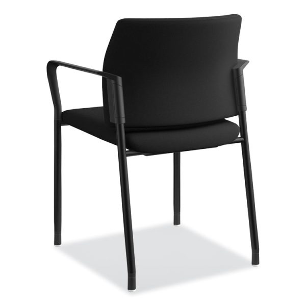 Accommodate Series Guest Chair with Arms, Fabric Upholstery, 23.25" x 22.25" x 32", Black Seat/Back, Charblack Legs, 2/Carton - Image 7