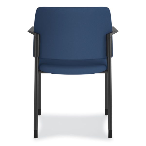 Accommodate Series Guest Chair with Arms, Vinyl Upholstery, 23.5" x 22.25" x 32", Elysian Seat/Back, Charblack Legs, 2/Carton - Image 4