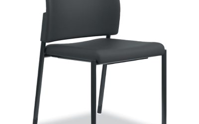 Accommodate Series Guest Chair, Fabric Upholstery, 23.5″ x 22.25″ x 31.5″, Black Seat/Back, Textured Black Base, 2/Carton