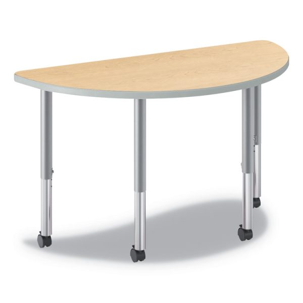 Build Half Round Shape Table Top, 60w X 30d, Natural Maple - Image 2