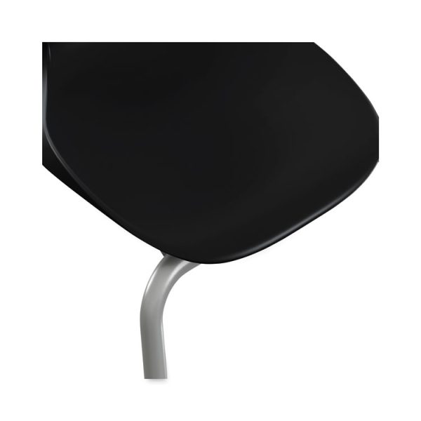 SmartLink Four-Leg Chair, 19.5" x 19.63" x 31", Onyx Seat, Onyx Base, 4/Carton - Image 2