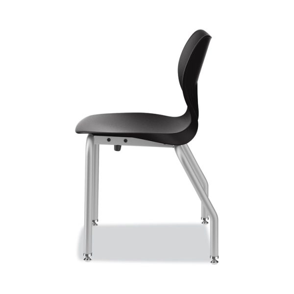 SmartLink Four-Leg Chair, 19.5" x 19.63" x 31", Onyx Seat, Onyx Base, 4/Carton - Image 7
