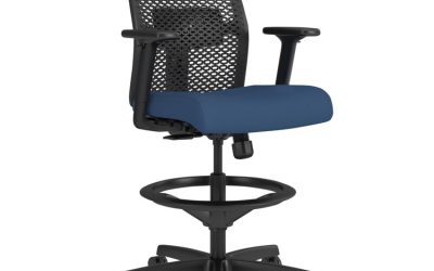 Ignition 2.0 ReActiv Low-Back Task Stool, 22.88″ to 31.75″ Seat Height, Elysian Seat, Charcoal Back, Black Base