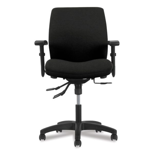 Network Mid-Back Task Chair, Supports Up To 250 Lb, 18.3" To 22.8" Seat Height, Black - Image 2