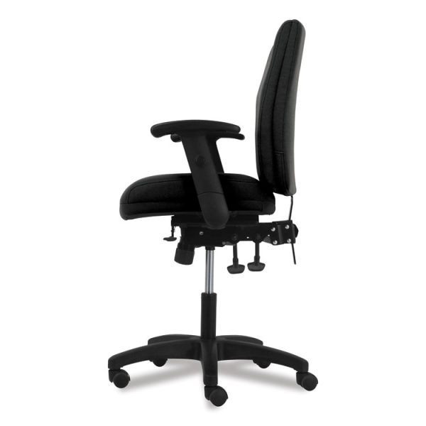 Network Mid-Back Task Chair, Supports Up To 250 Lb, 18.3" To 22.8" Seat Height, Black - Image 4