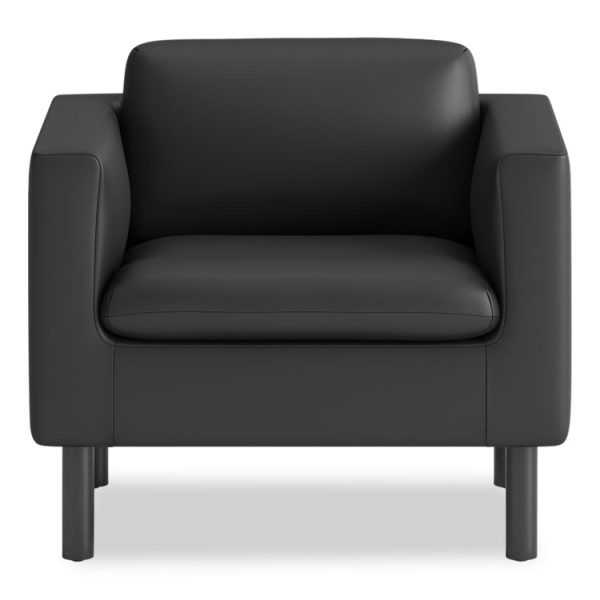 Parkwyn Series Club Chair, 33" x 26.75" x 29", Black Seat, Black Back, Black Base - Image 3