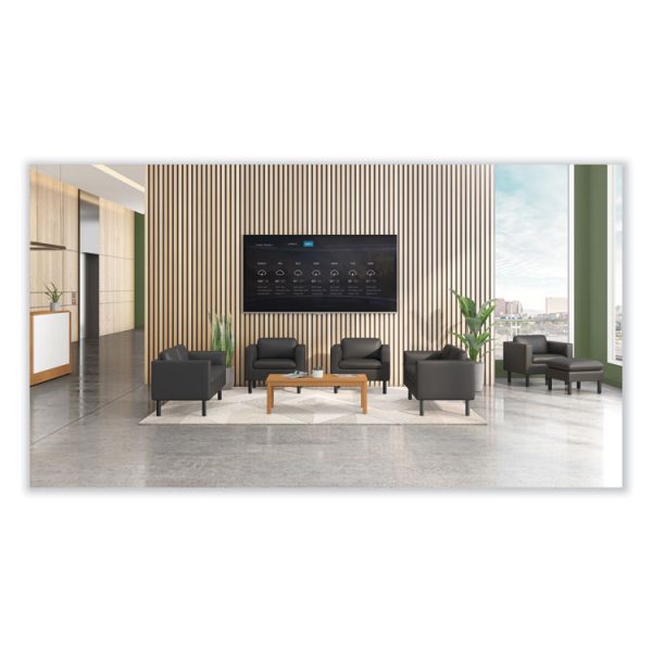 Parkwyn Series Club Chair, 33" x 26.75" x 29", Black Seat, Black Back, Black Base - Image 2